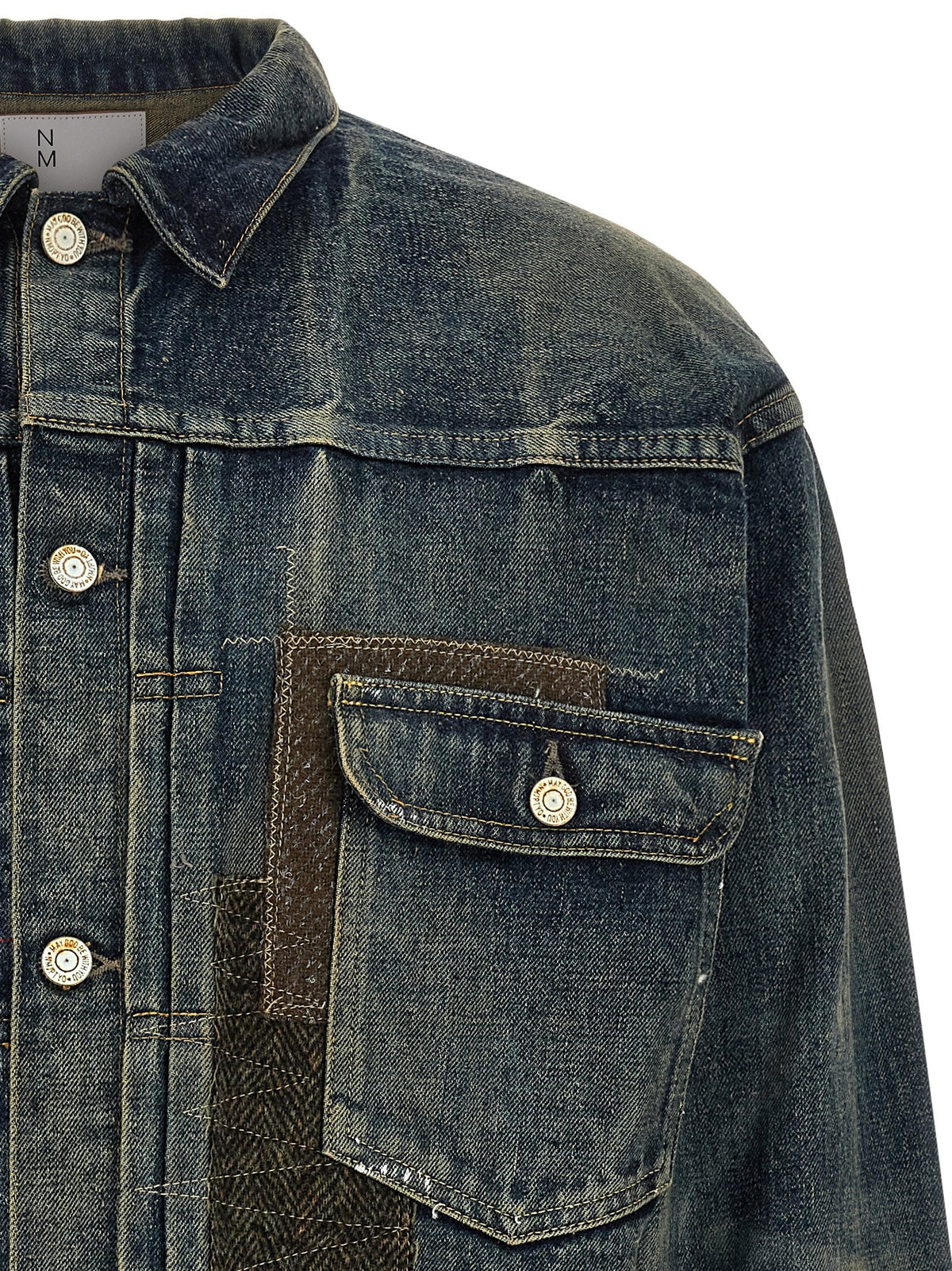 Patchwork denim jacket