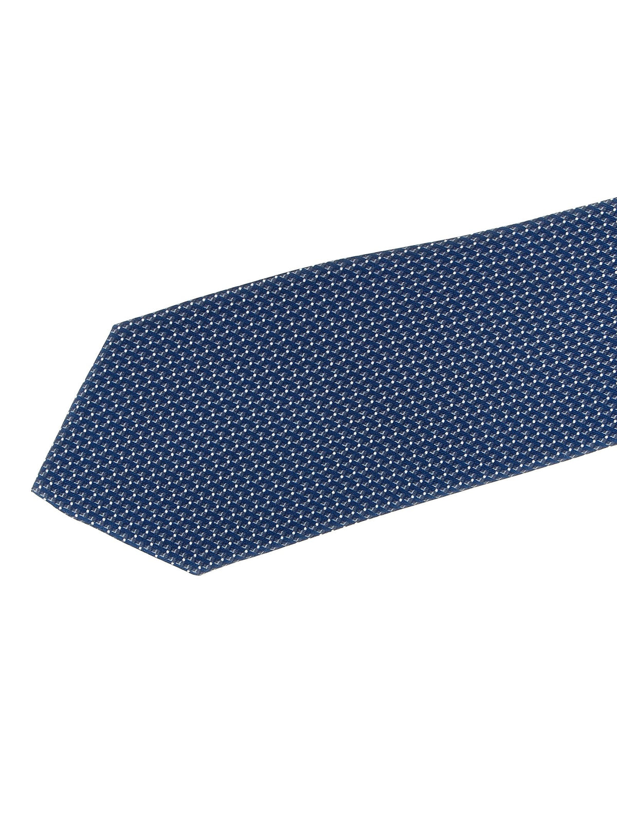 Patterned silk tie