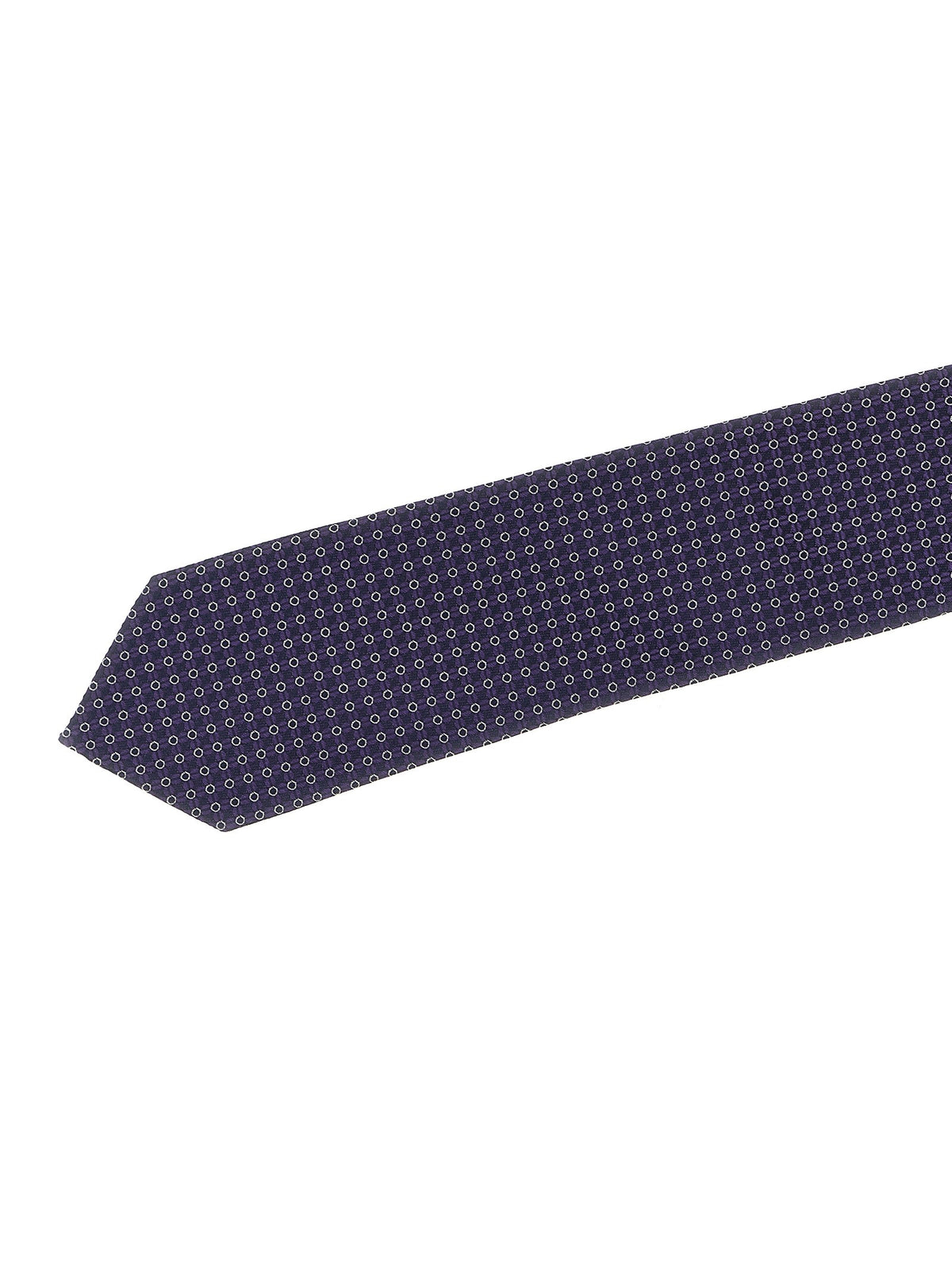 Patterned silk tie