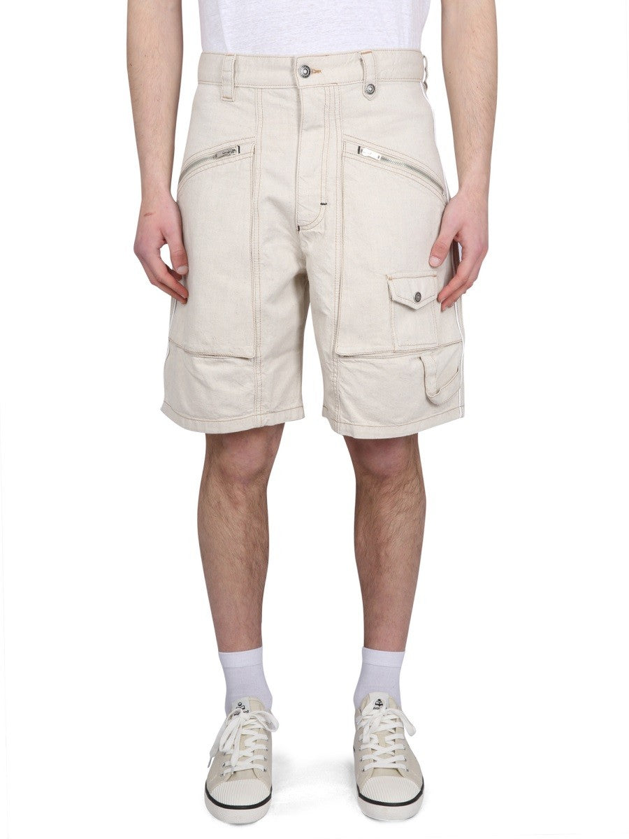 PEIO DENIM BERMUDA SHORTS