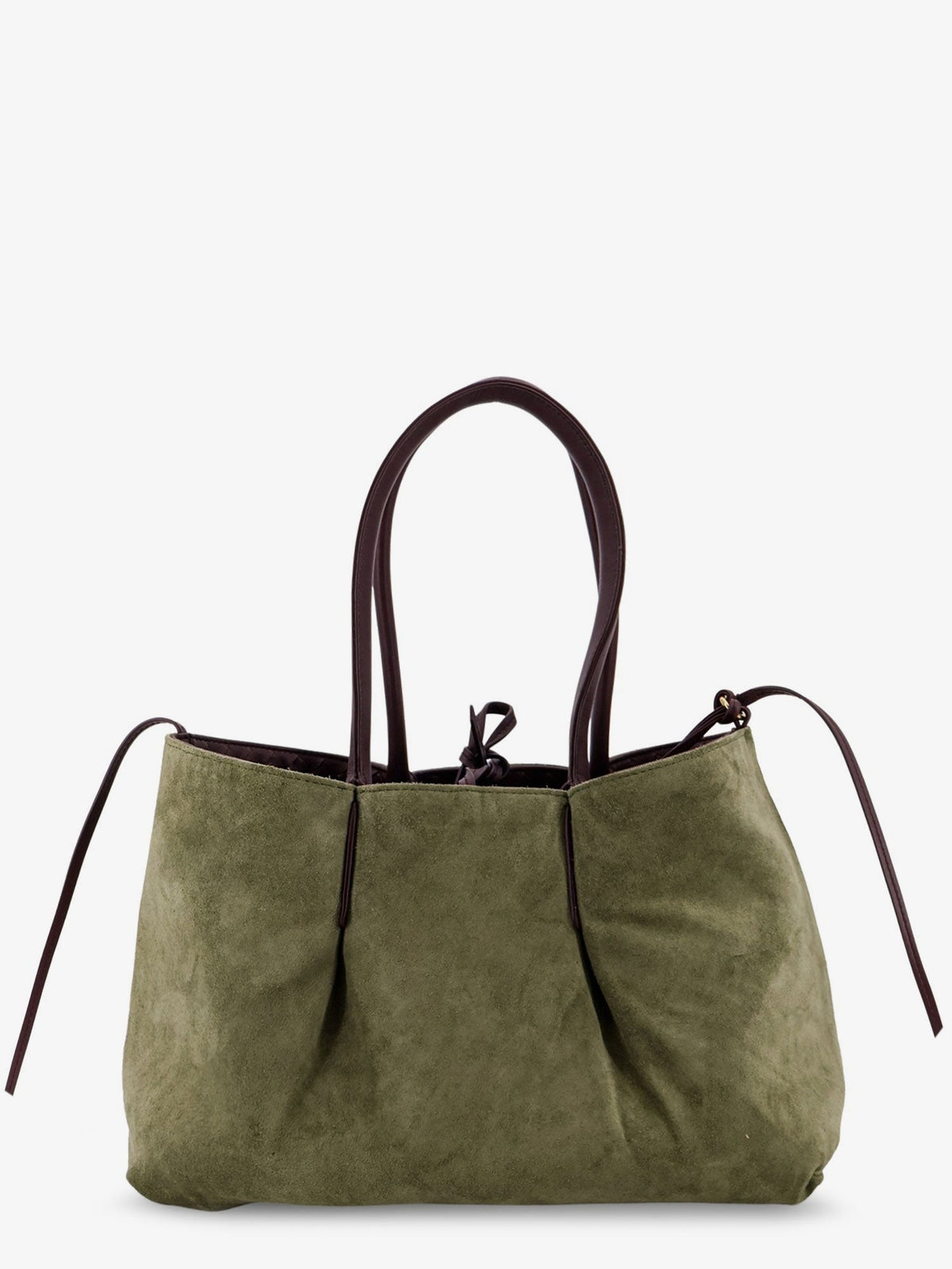 Pinacoteca leather handbag with Intrecciato motif