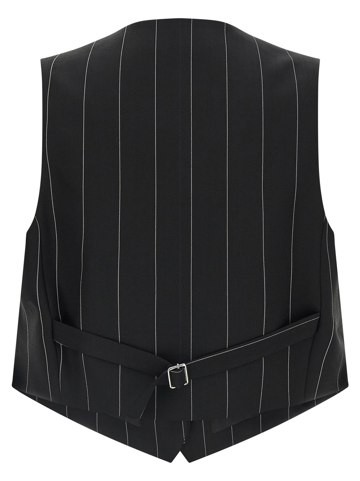 Pinstriped crop vest