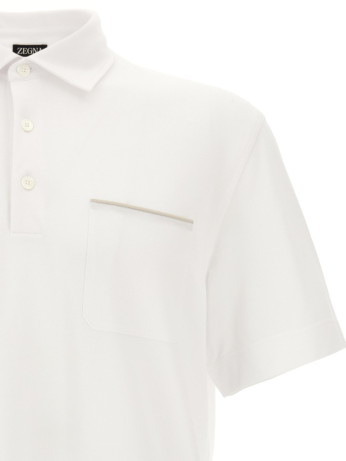 Piqué cotton polo shirt