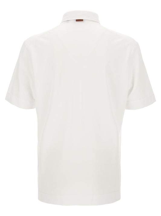 Piqué cotton polo shirt