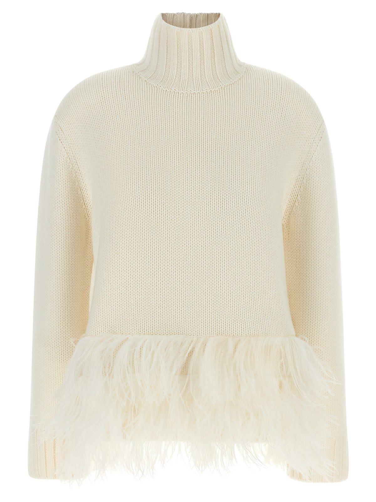Platinum yarn sweater