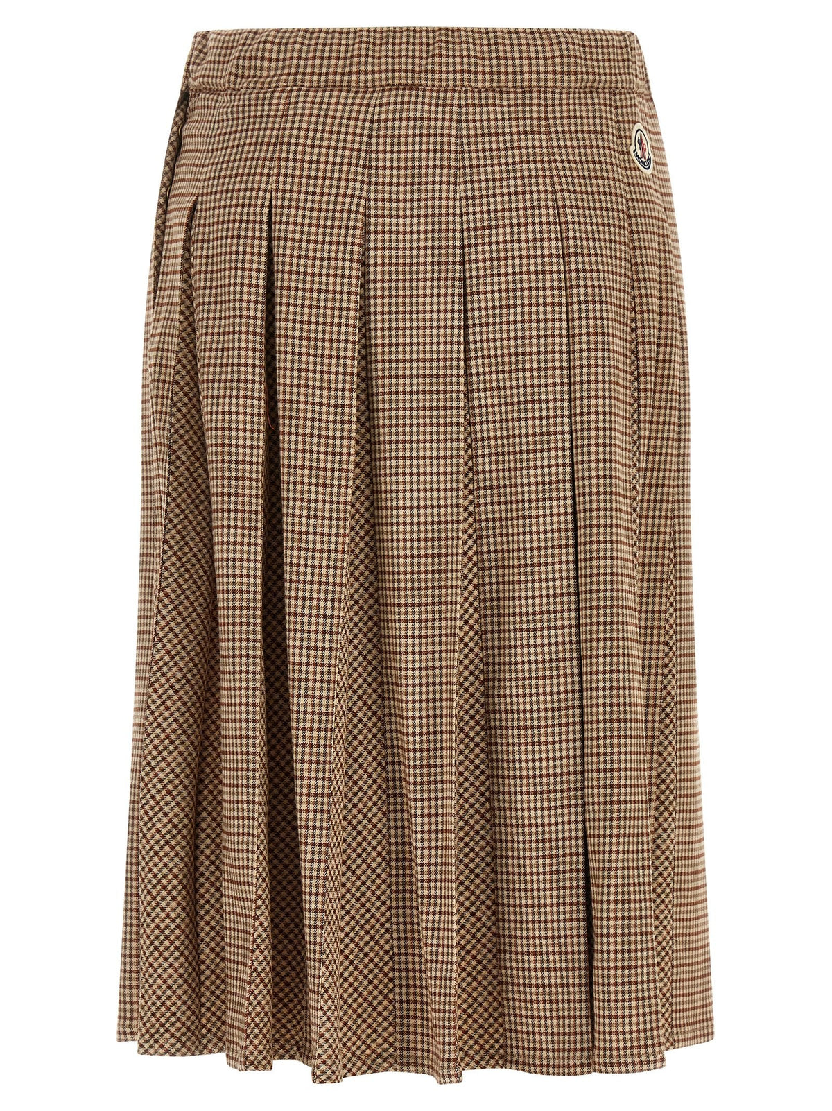 Pleated midi skirt