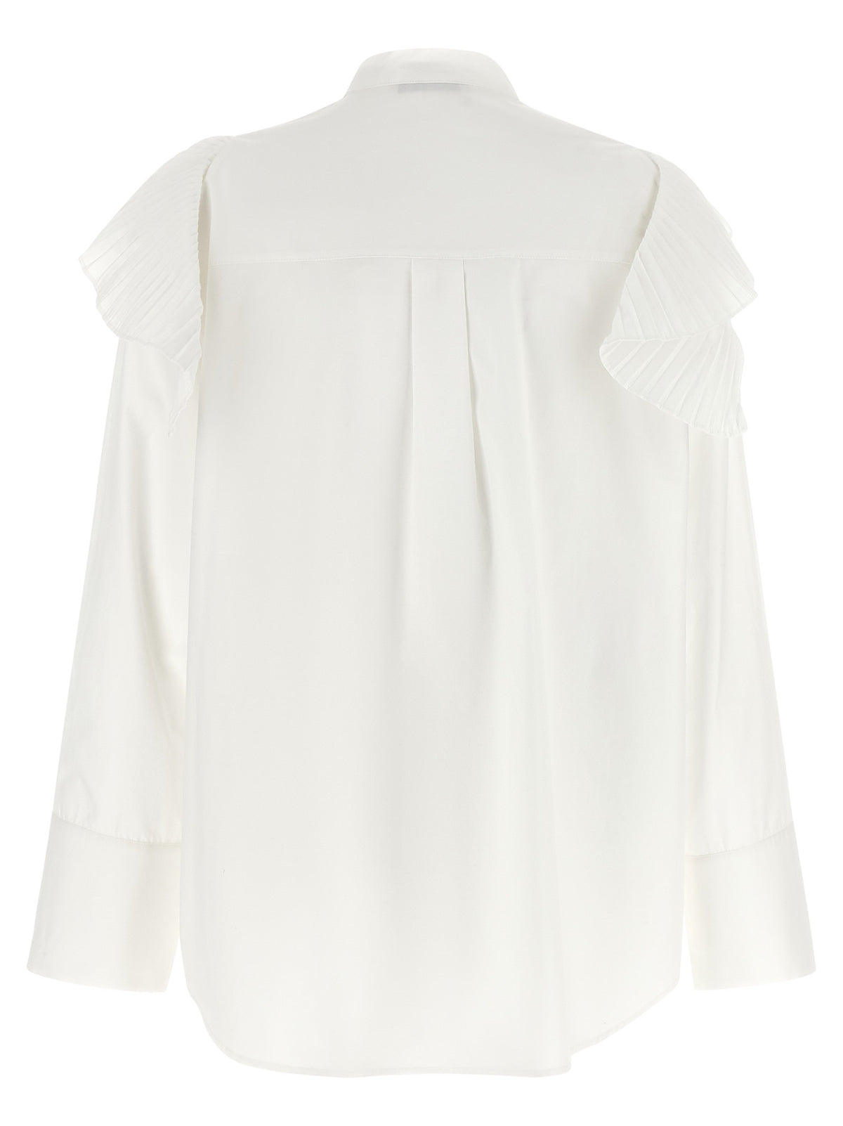 Pleated ruffle shirt