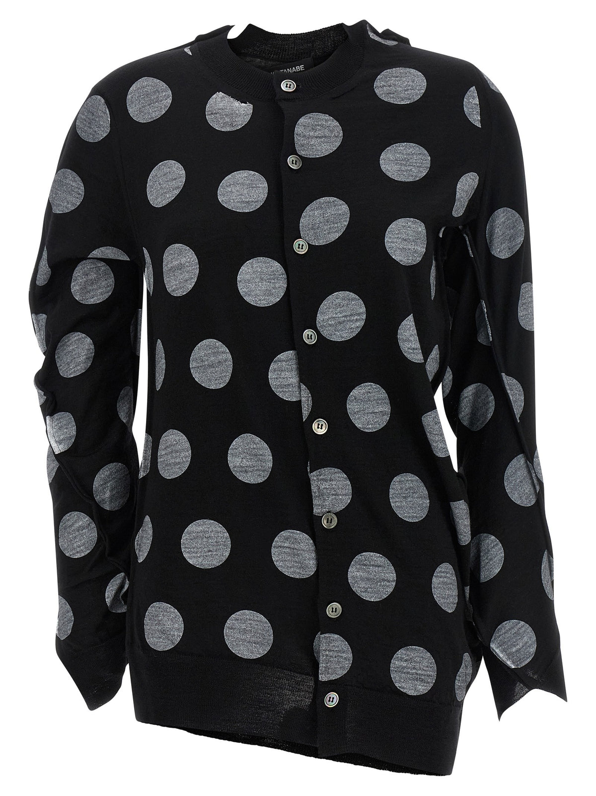 Polka dot maxi cardigan