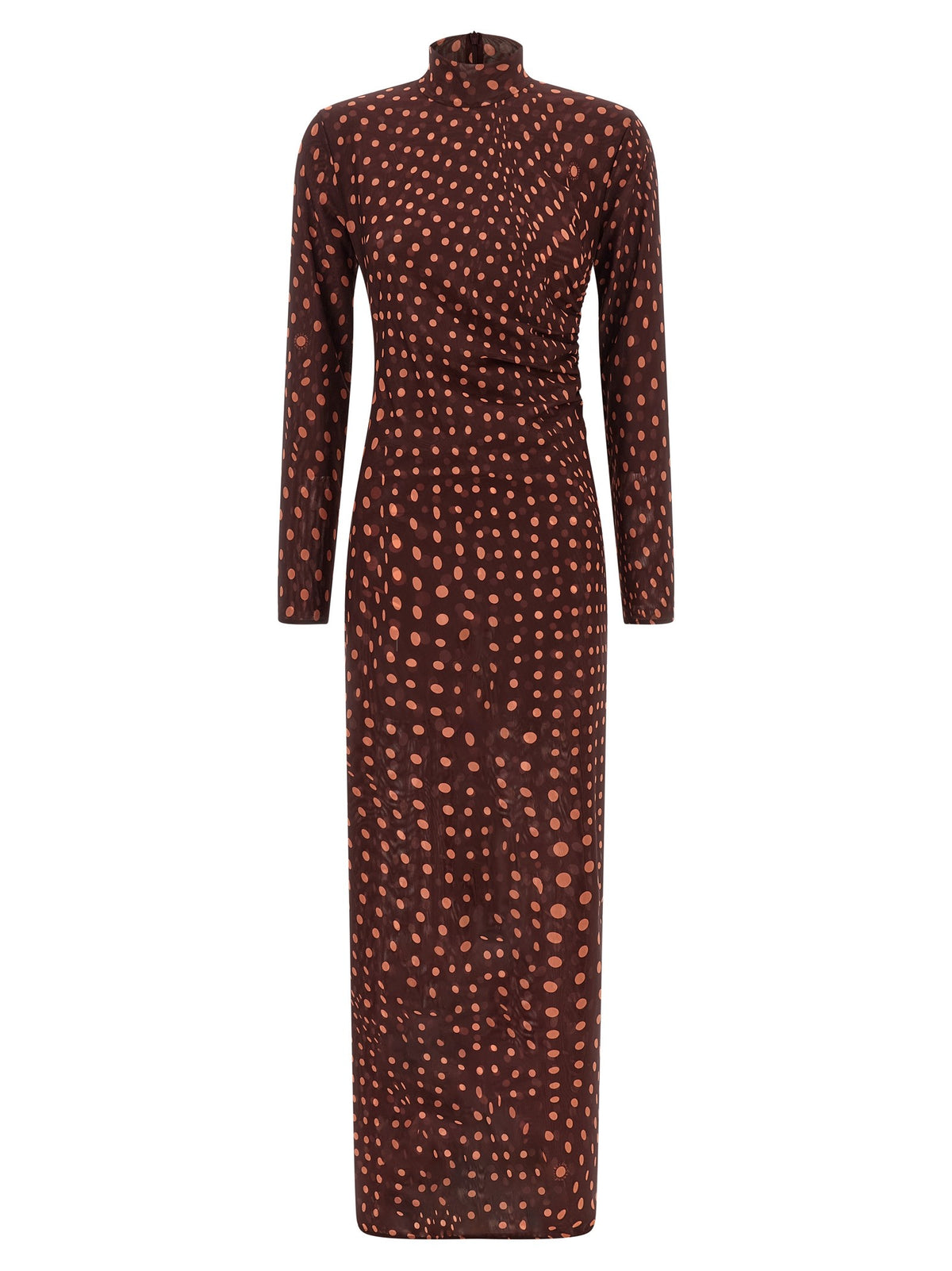 Polka dot mesh dress