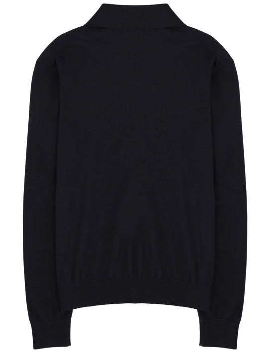 POLO IN MAGLIA DI COTONE E SETA