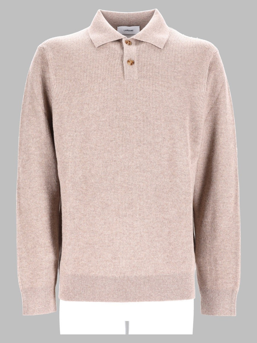 Polo In Maglia Di Lana e Cashmere