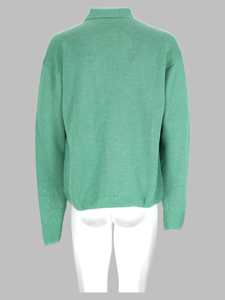 Polo In Maglia In Filato Di Carta