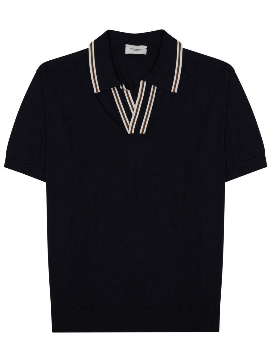 POLO IN SETA MISTO COTONE