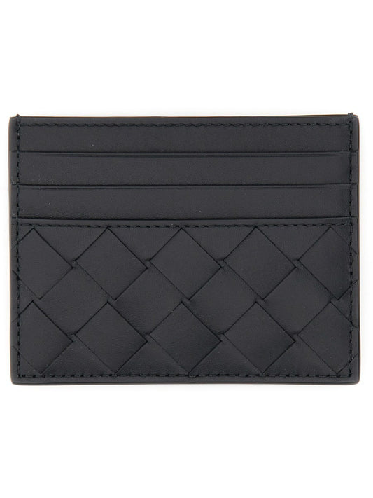 PORTACARTE IN PELLE INTRECCIATA