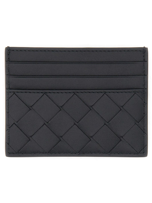 PORTACARTE IN PELLE INTRECCIATA