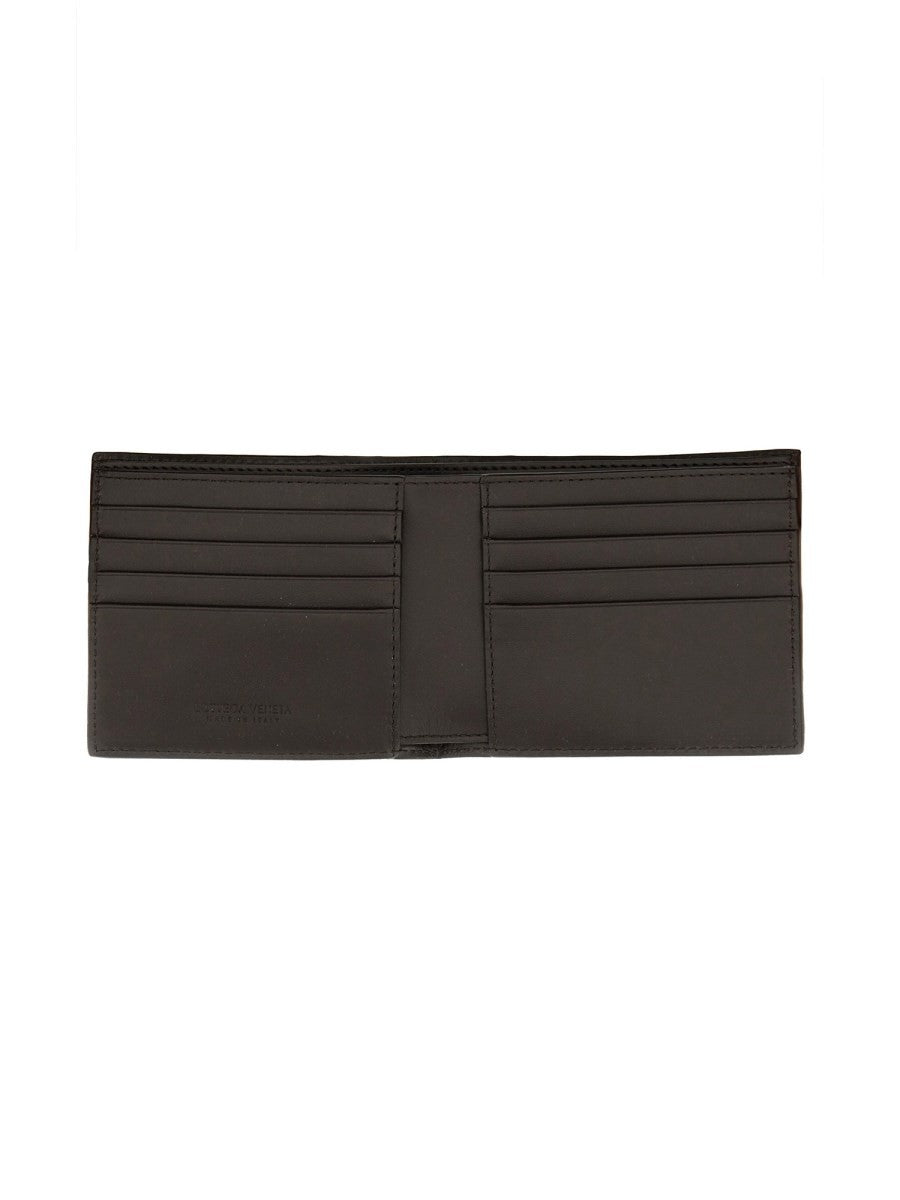 Portafoglio Bi-Fold Con Motivo Intrecciato