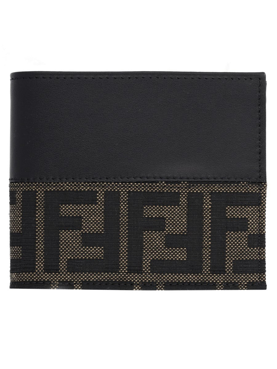 Portafoglio Bifold FF con Fascia in Jacquard