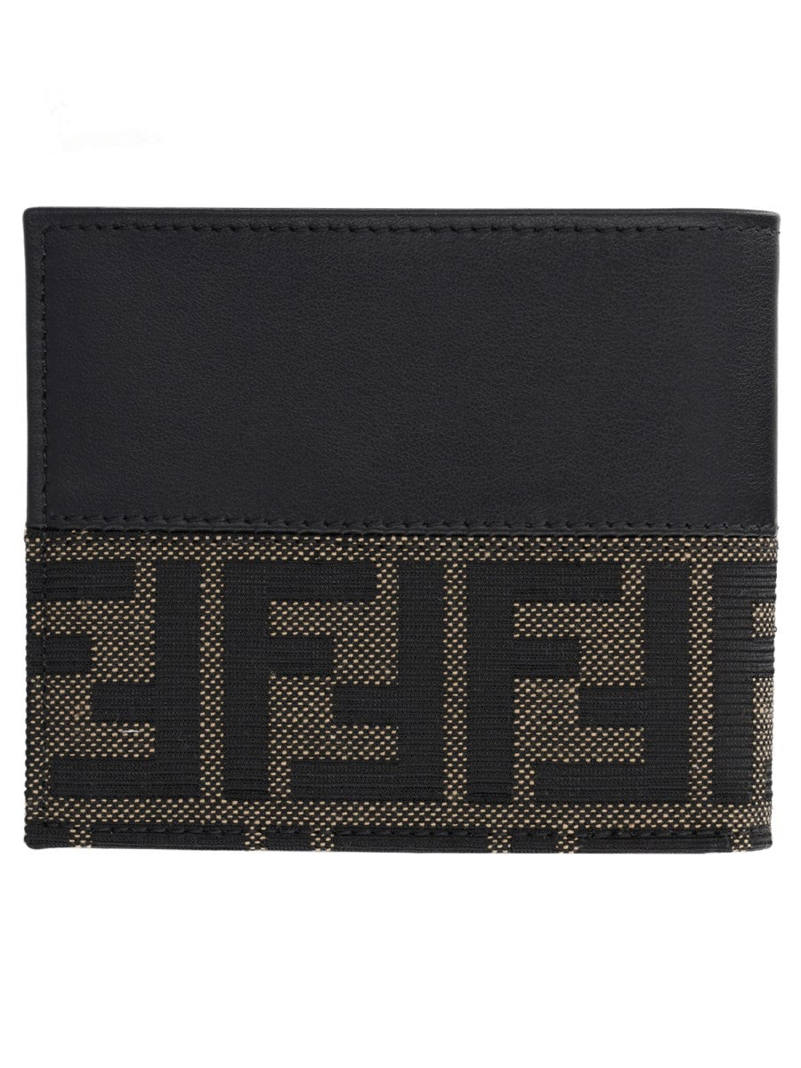 Portafoglio Bifold FF con Fascia in Jacquard