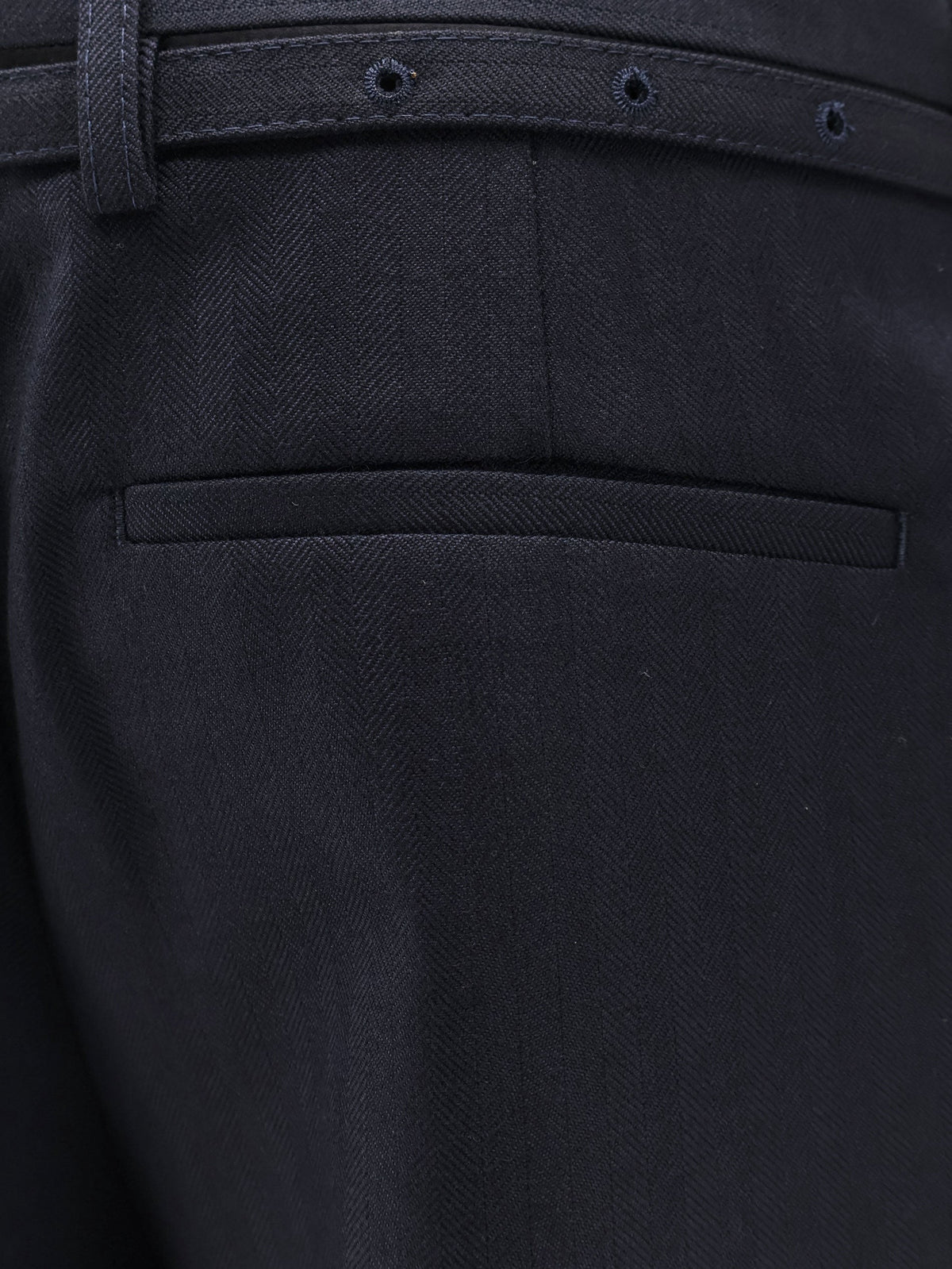 Presta wool trousers with belt