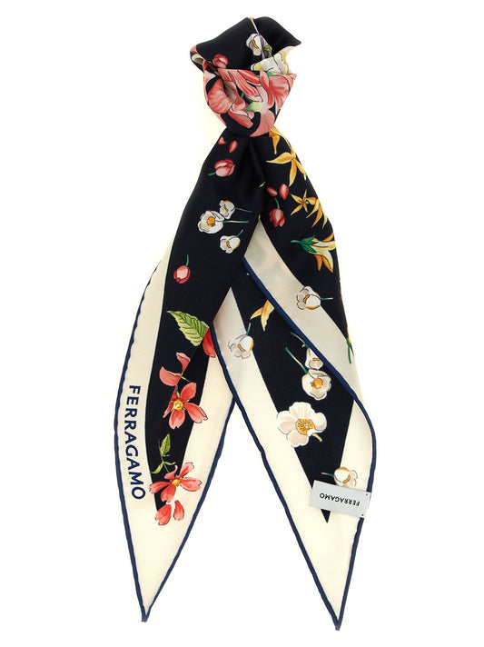 'Primavera' print diamond scarf