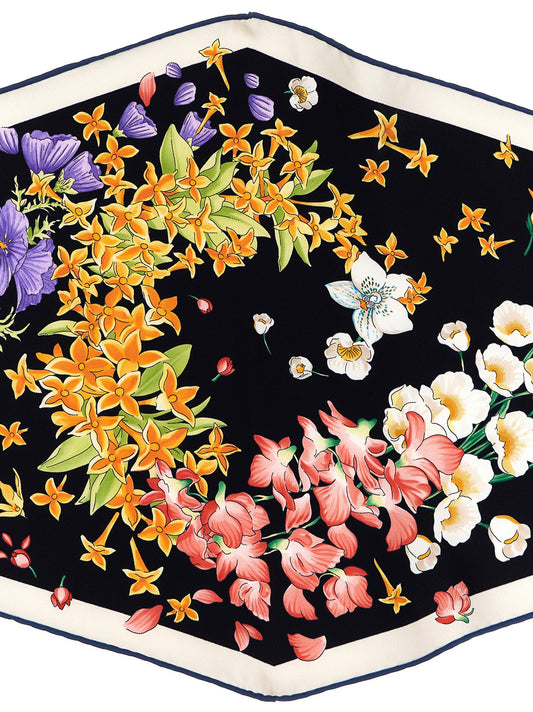 'Primavera' print diamond scarf