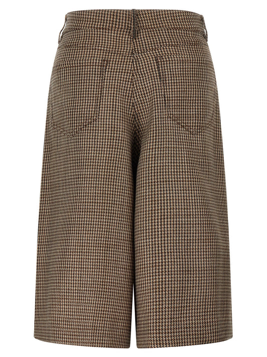Prince of Wales lamé bermuda shorts