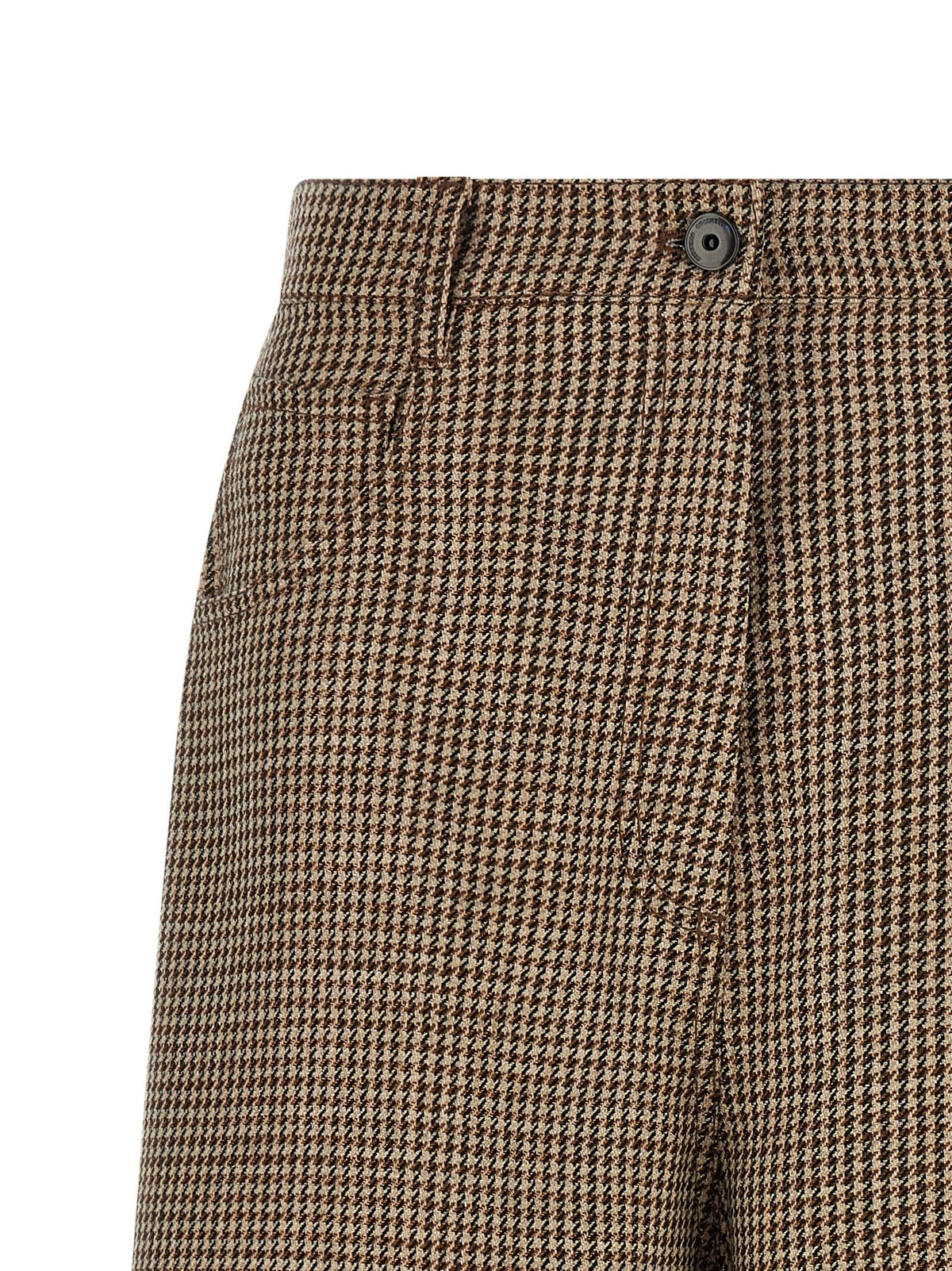 Prince of Wales lamé bermuda shorts