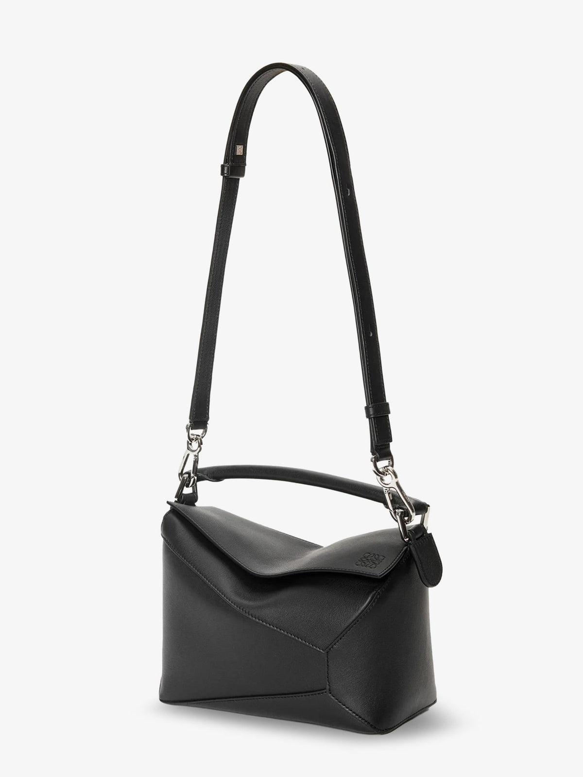 Puzzle Edge leather handbag with engraved Anagram logo
