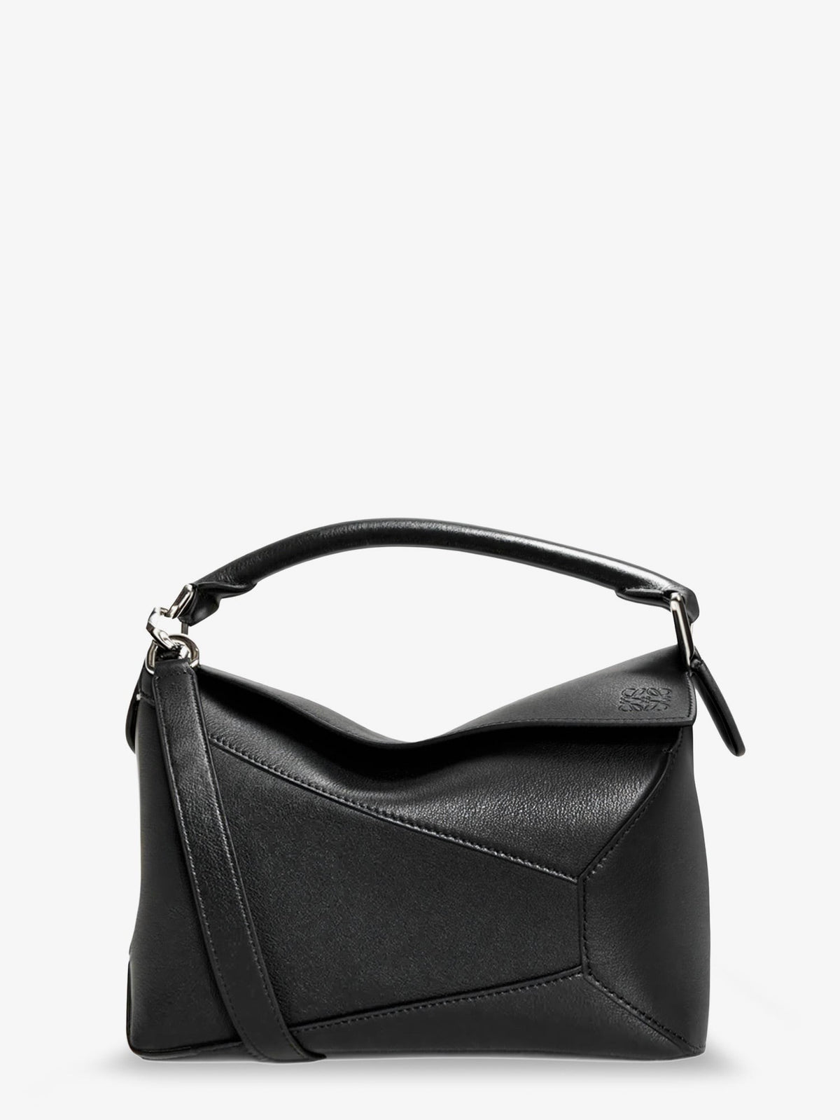Puzzle Edge leather handbag with engraved Anagram logo