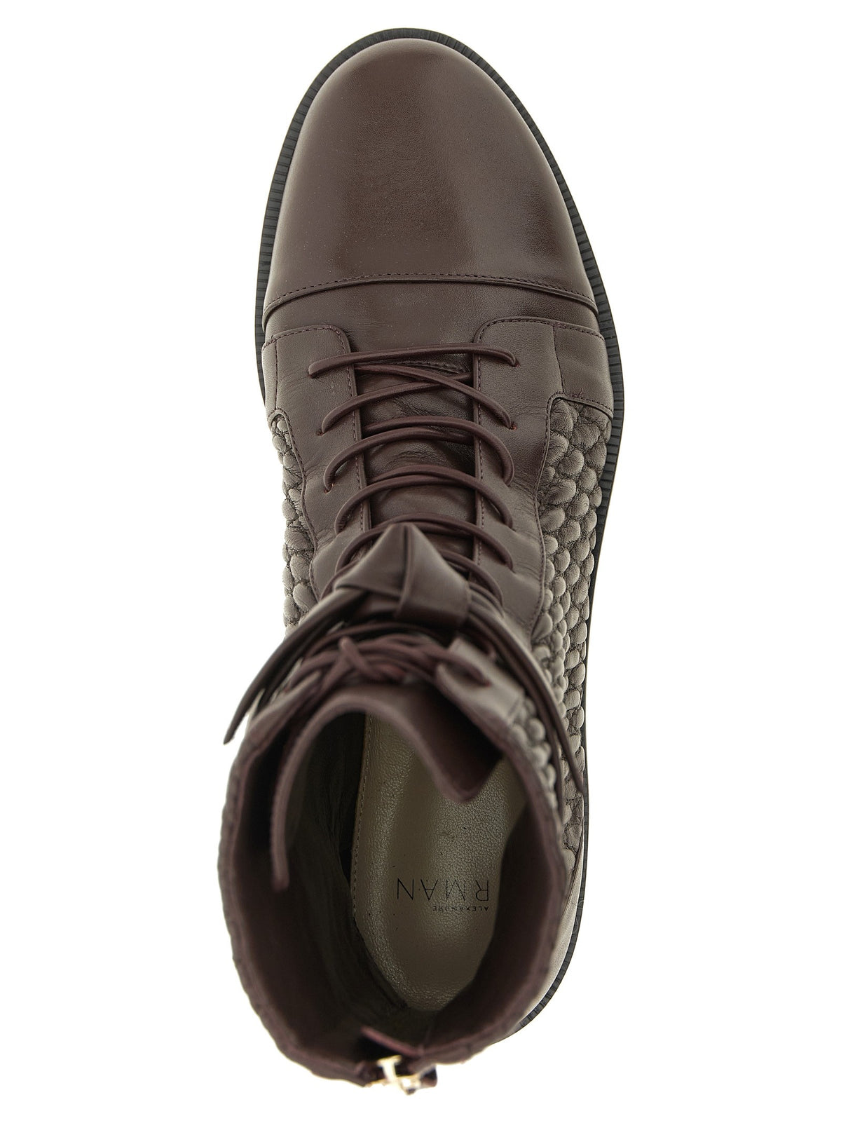 'Quilted Clarita Combat' ankle boots