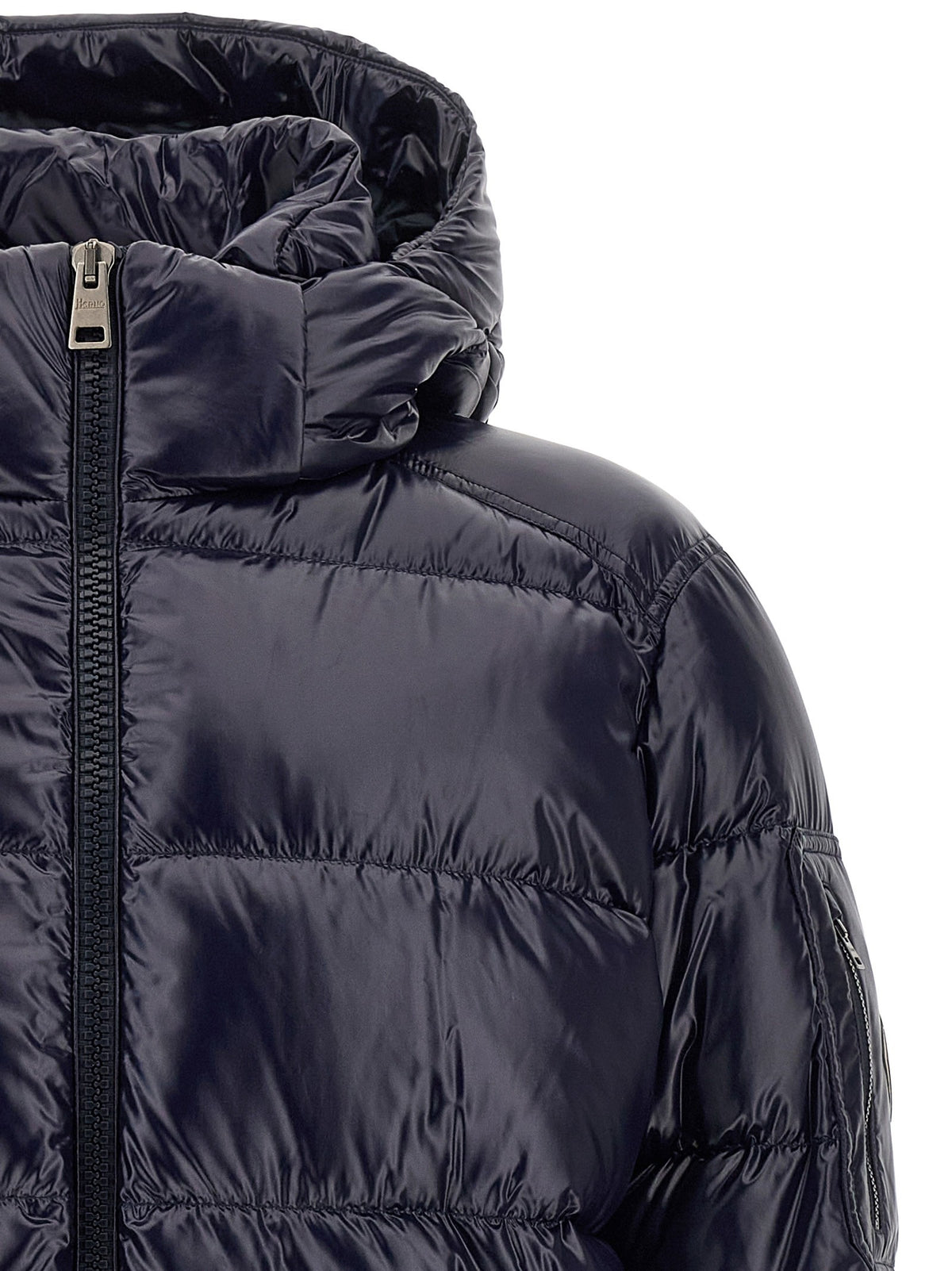 Quilted down jacket