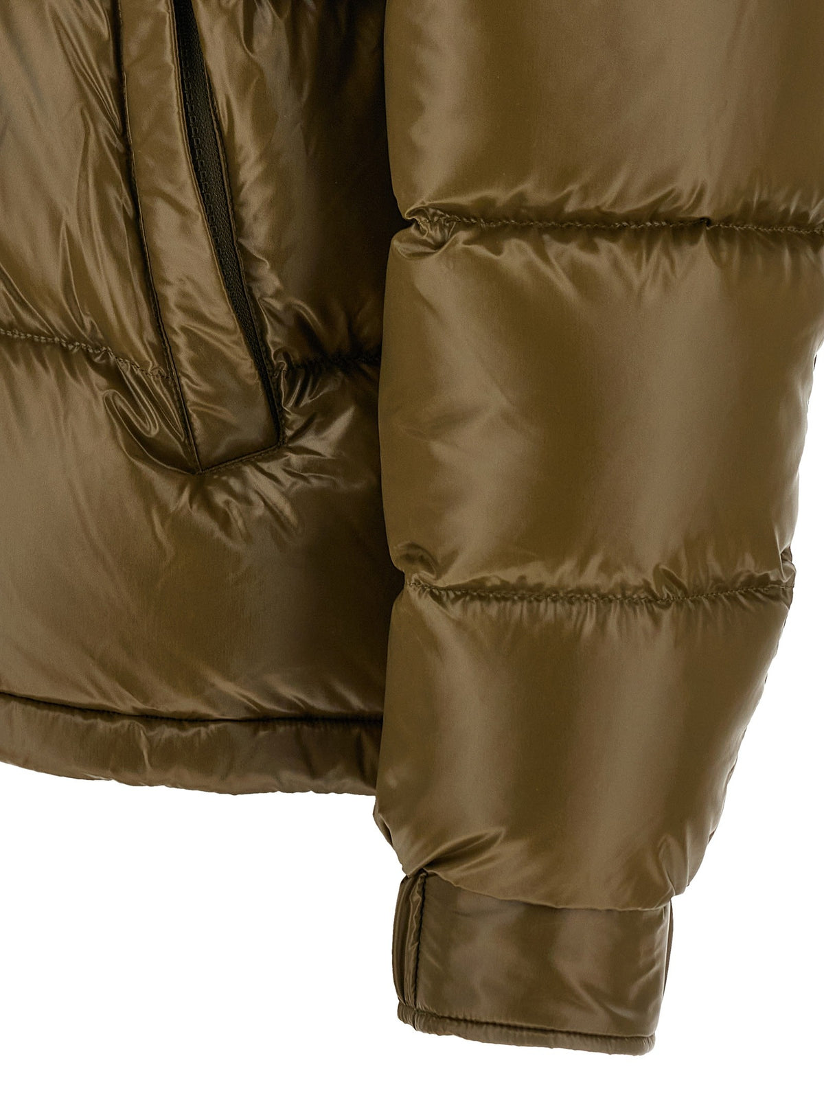 Quilted down jacket