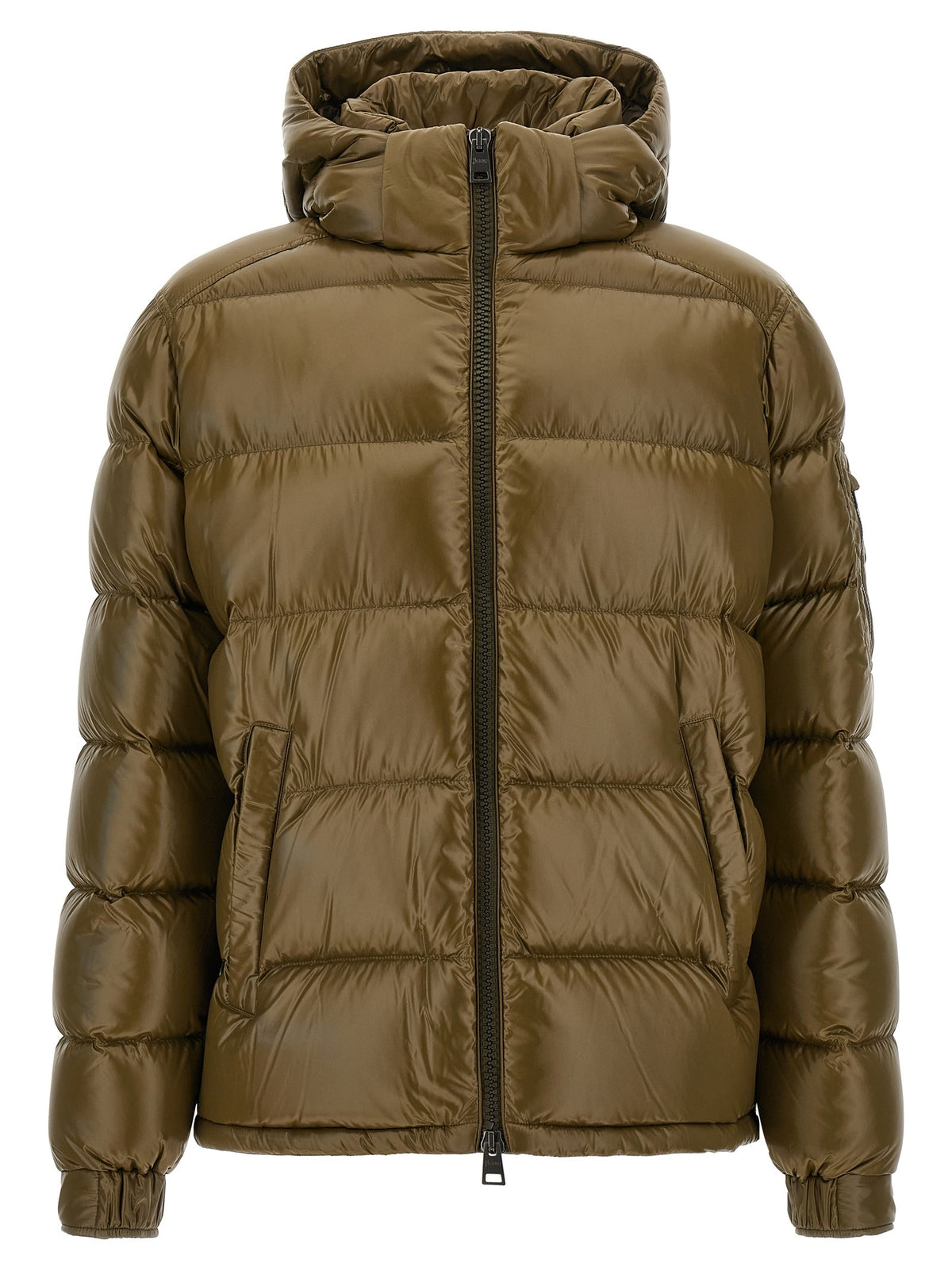 Quilted down jacket