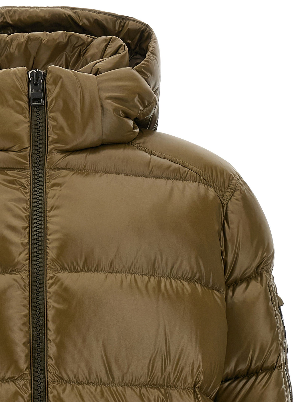 Quilted down jacket