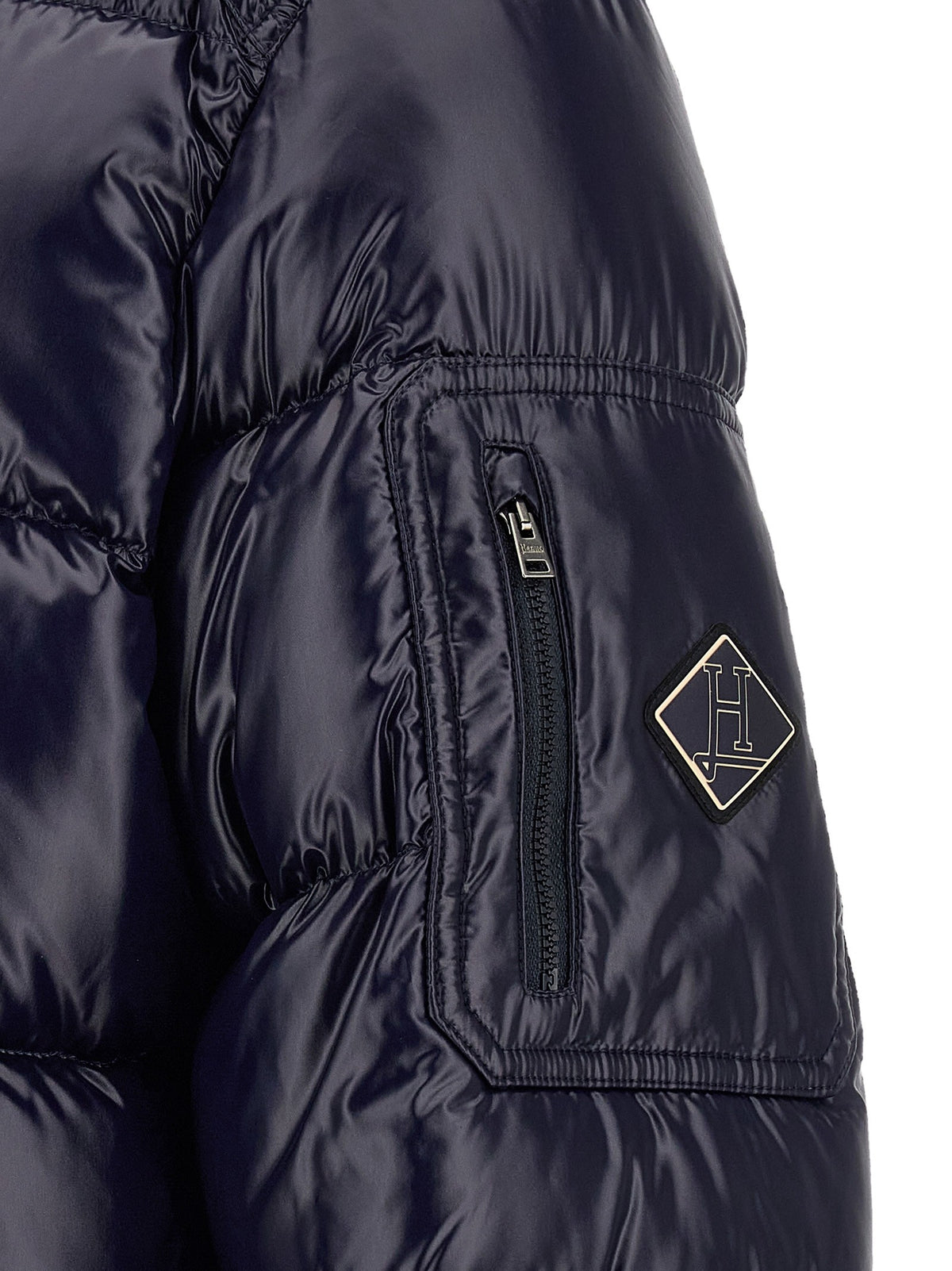 Quilted down jacket