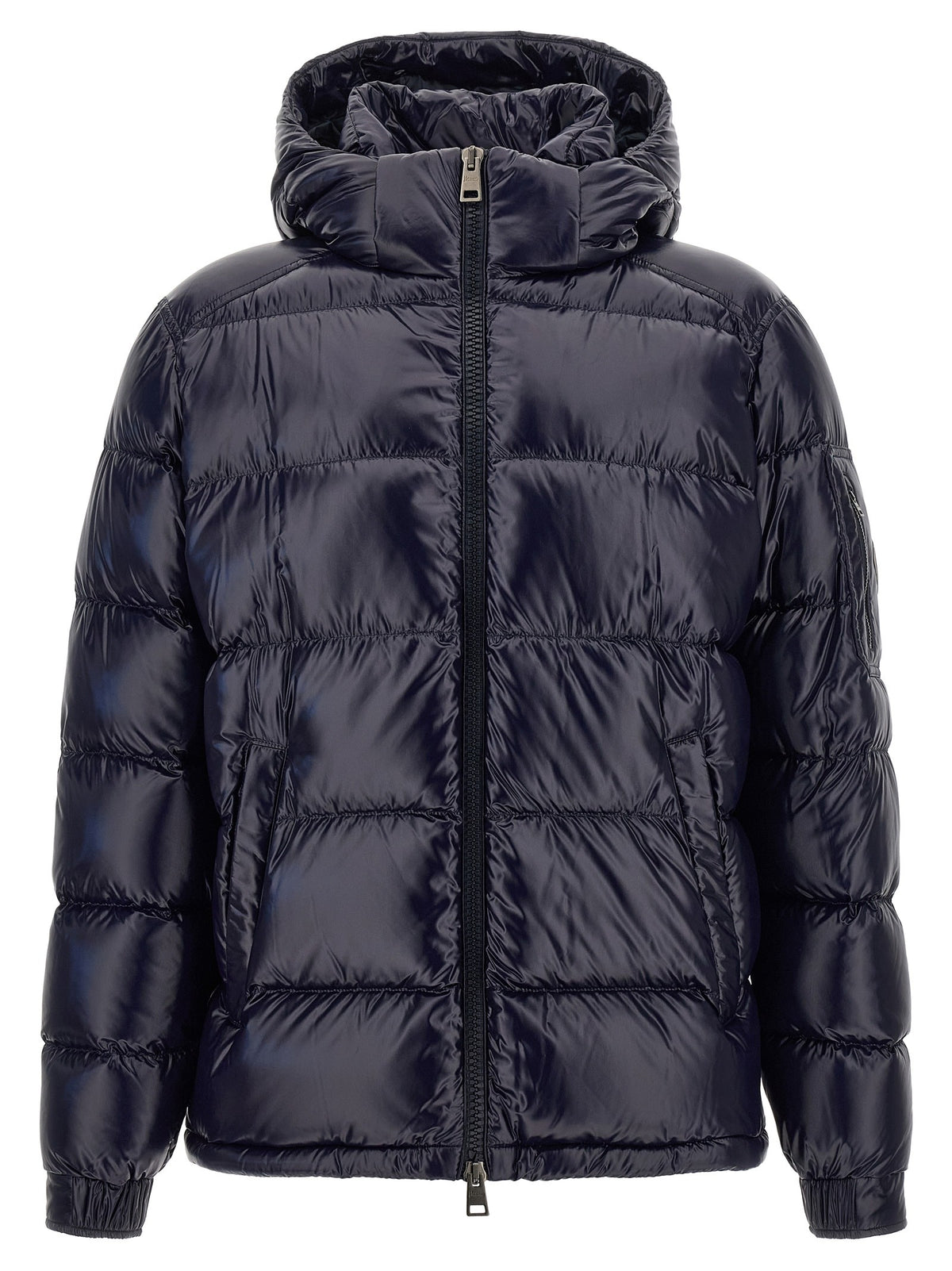 Quilted down jacket