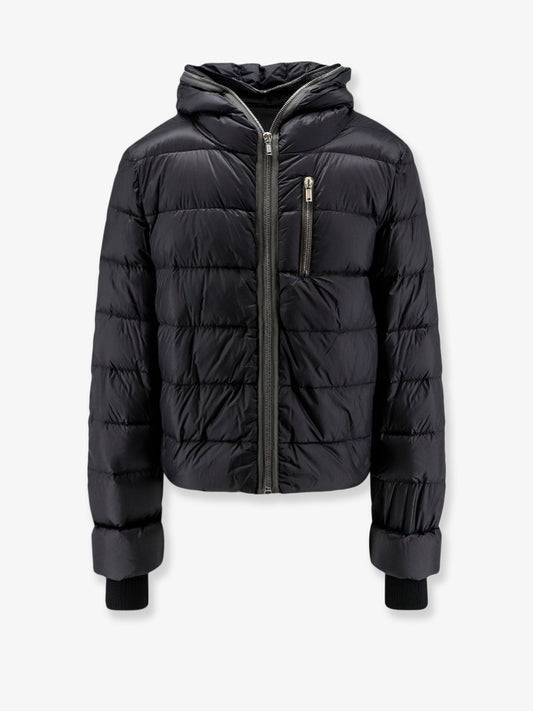 Quilted nylon down jacket