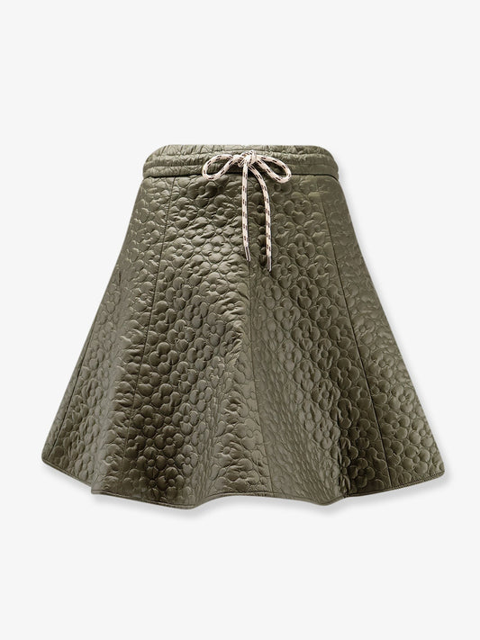 Quilted nylon skirt