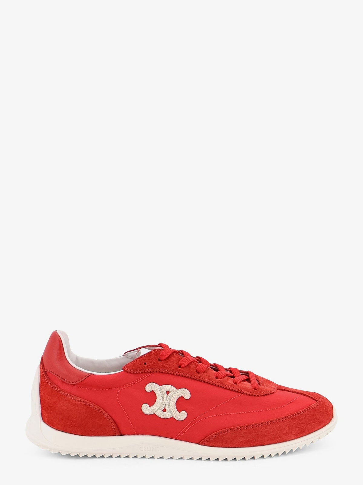 Race sneakers in nylon and suede