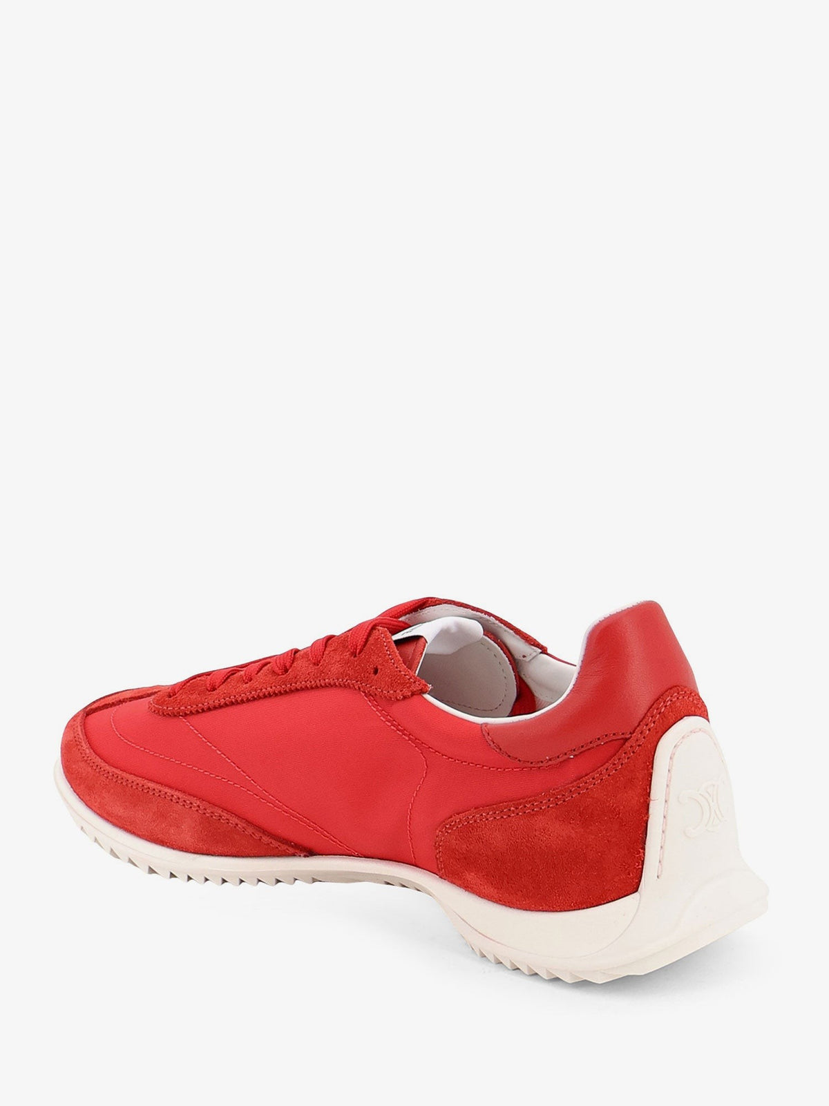 Race sneakers in nylon and suede