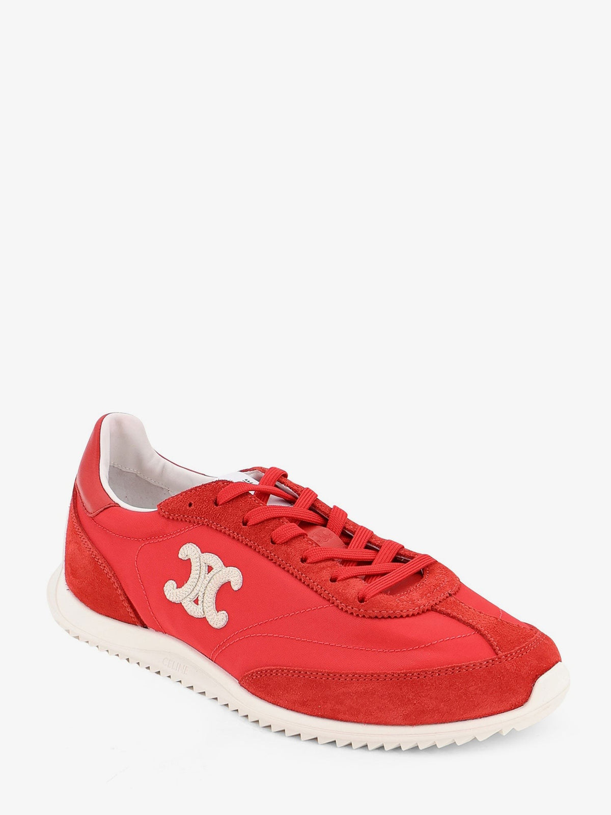 Race sneakers in nylon and suede