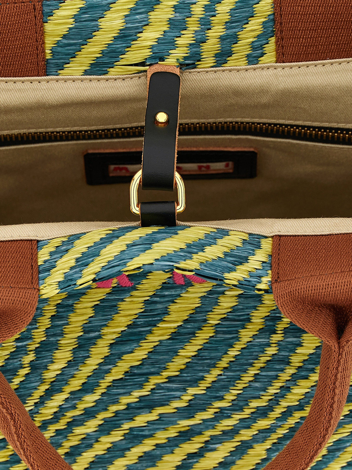 Raffia handbag