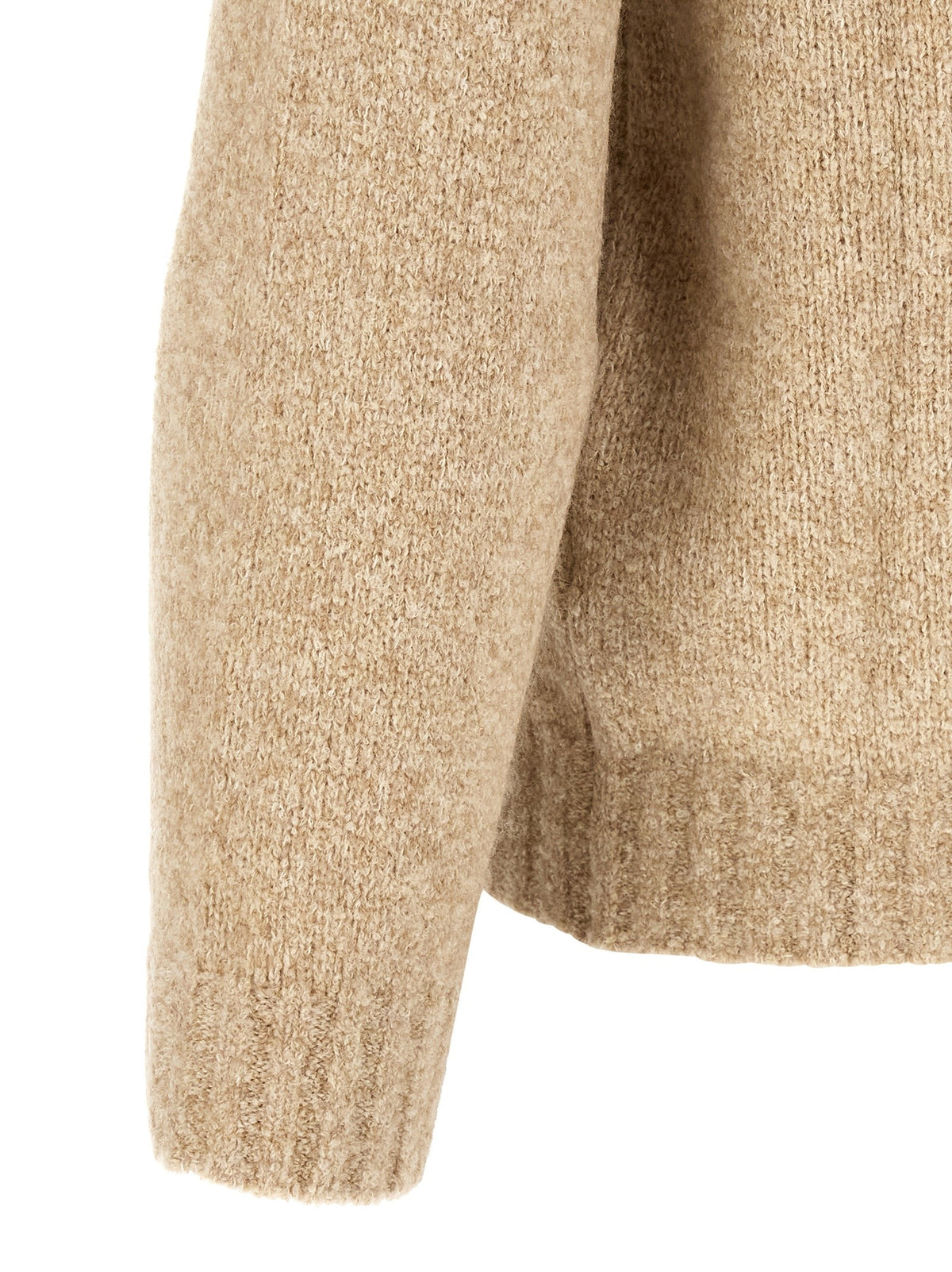 Wool, silk and cashmere blend turtleneck