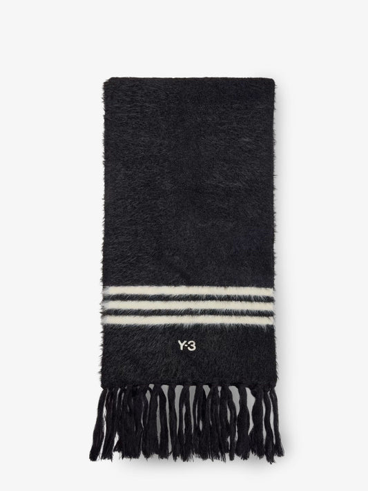 Recycled fabric scarf with logo