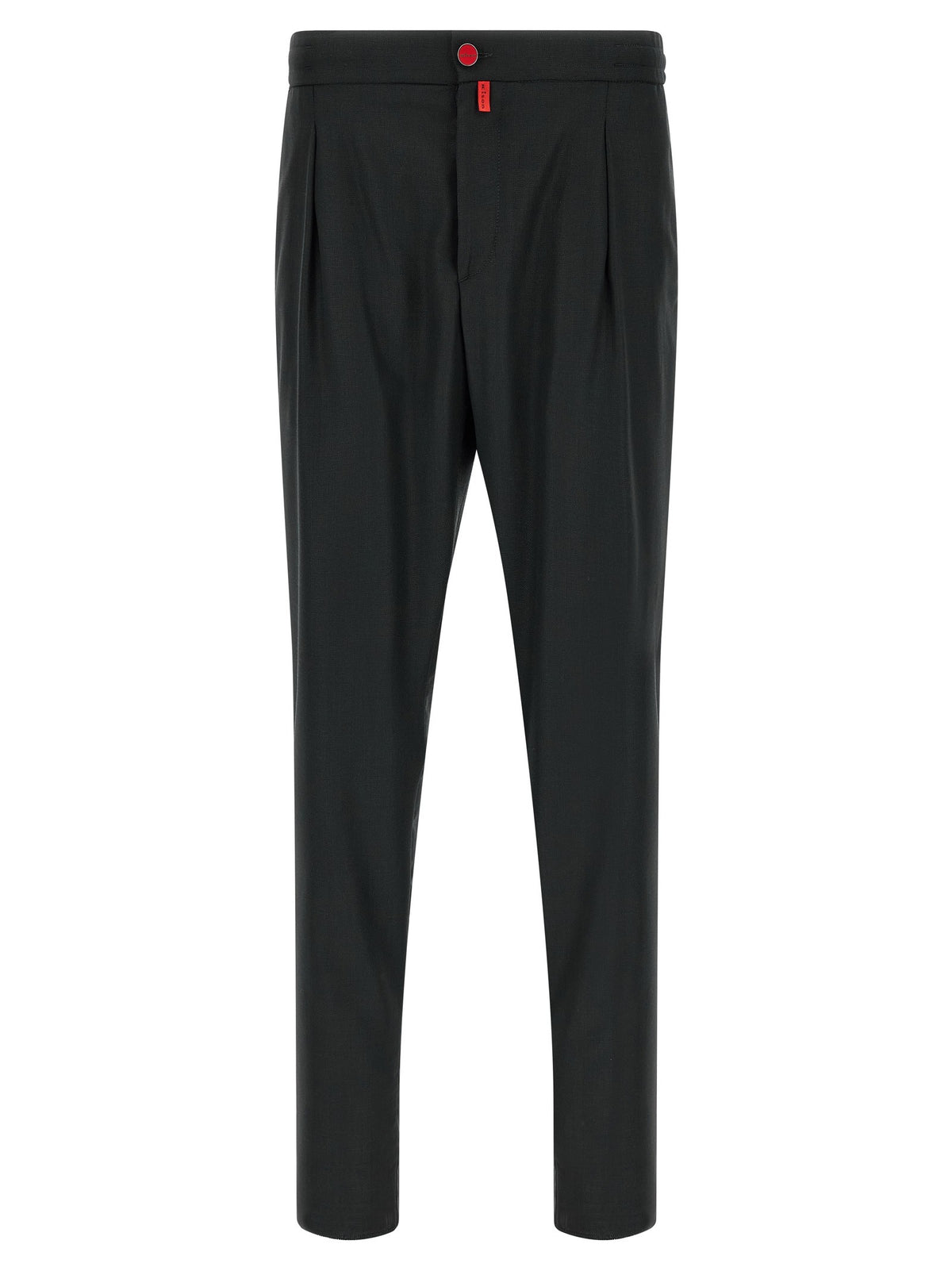 Red button pants