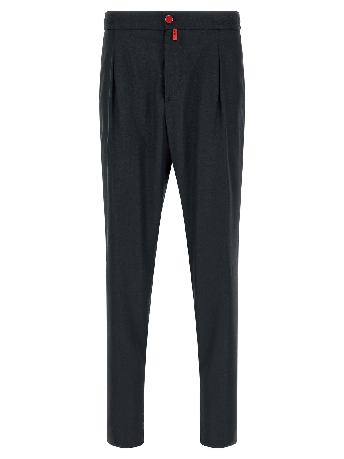Red button pants