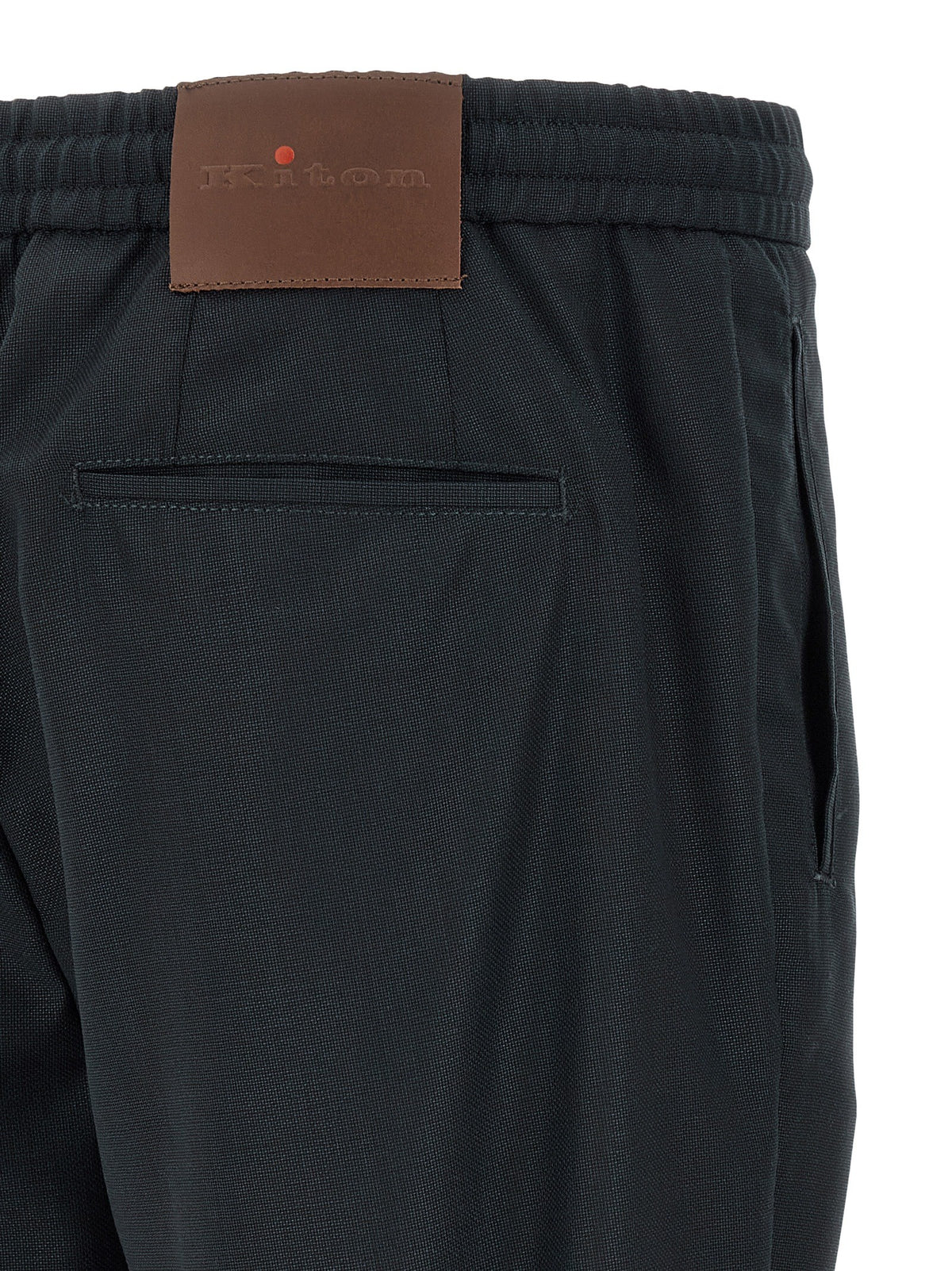 Red button pants