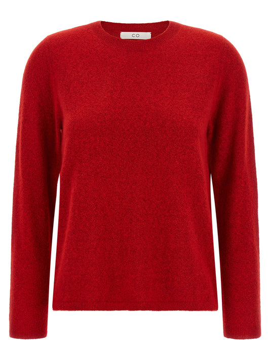 Red cashmere and silk sweater