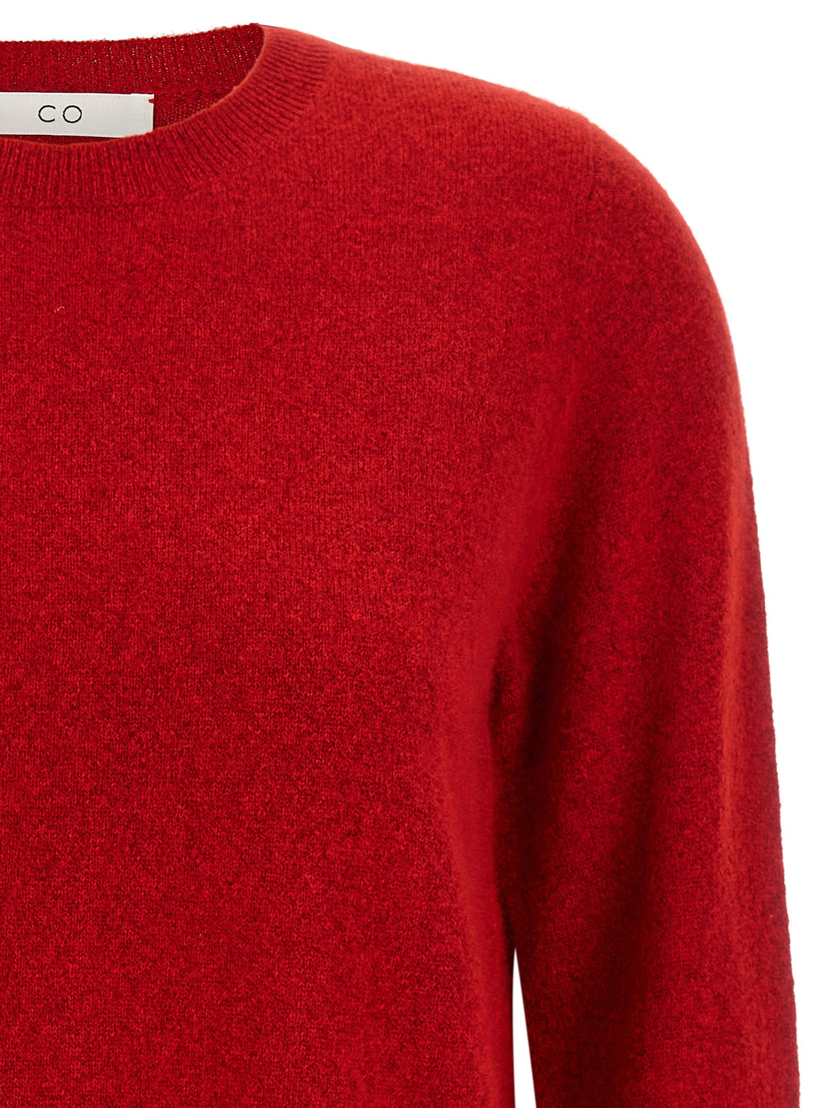 Red cashmere and silk sweater