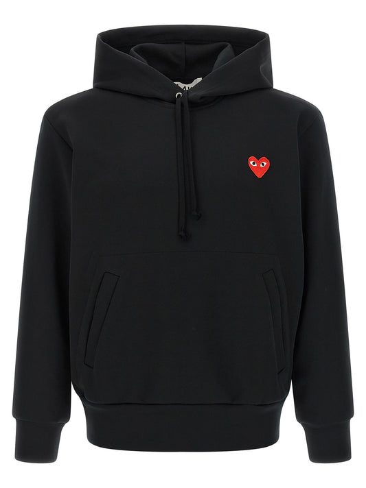 'Red Emblem' patch hoodie
